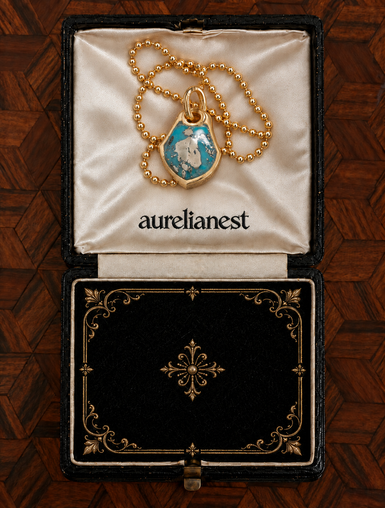 Turquoise Serpent Scale Talisman