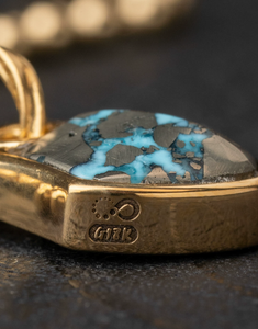 Turquoise Serpent Scale Talisman