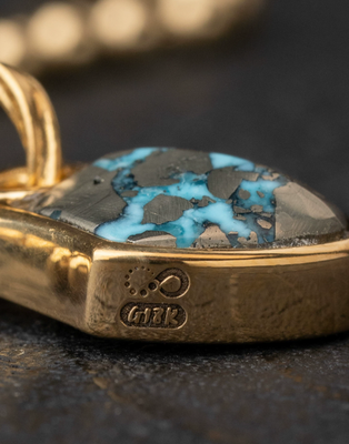 Turquoise Serpent Scale Talisman