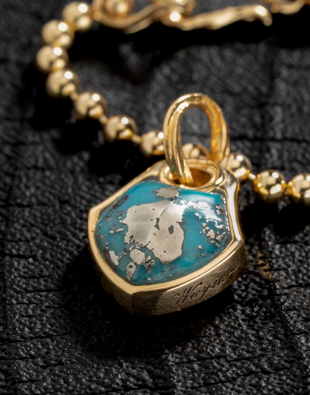 Turquoise Serpent Scale Talisman
